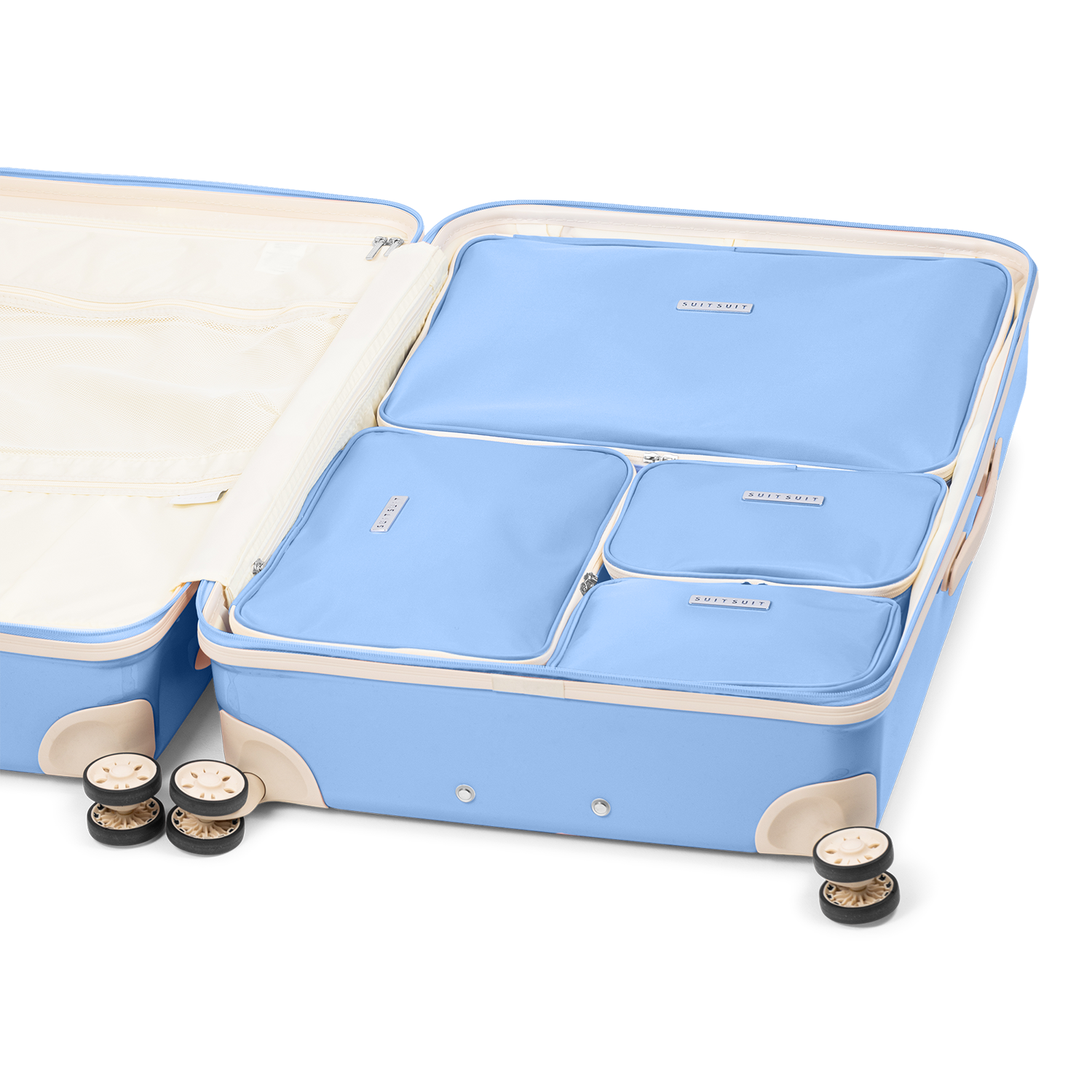 Fabulous Fifties - Chambray Blue - Packing Cube Set  (76 cm)