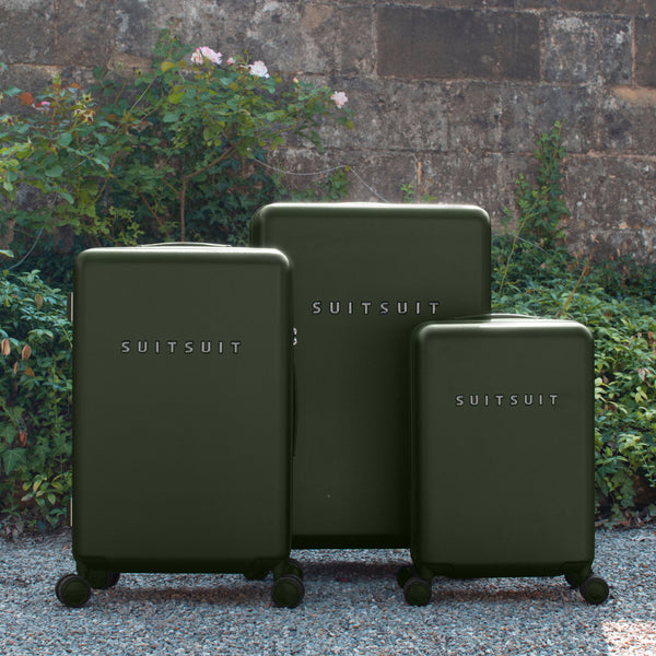 Mystique - Dark Olive - Luggage Set (55/66/76 cm)