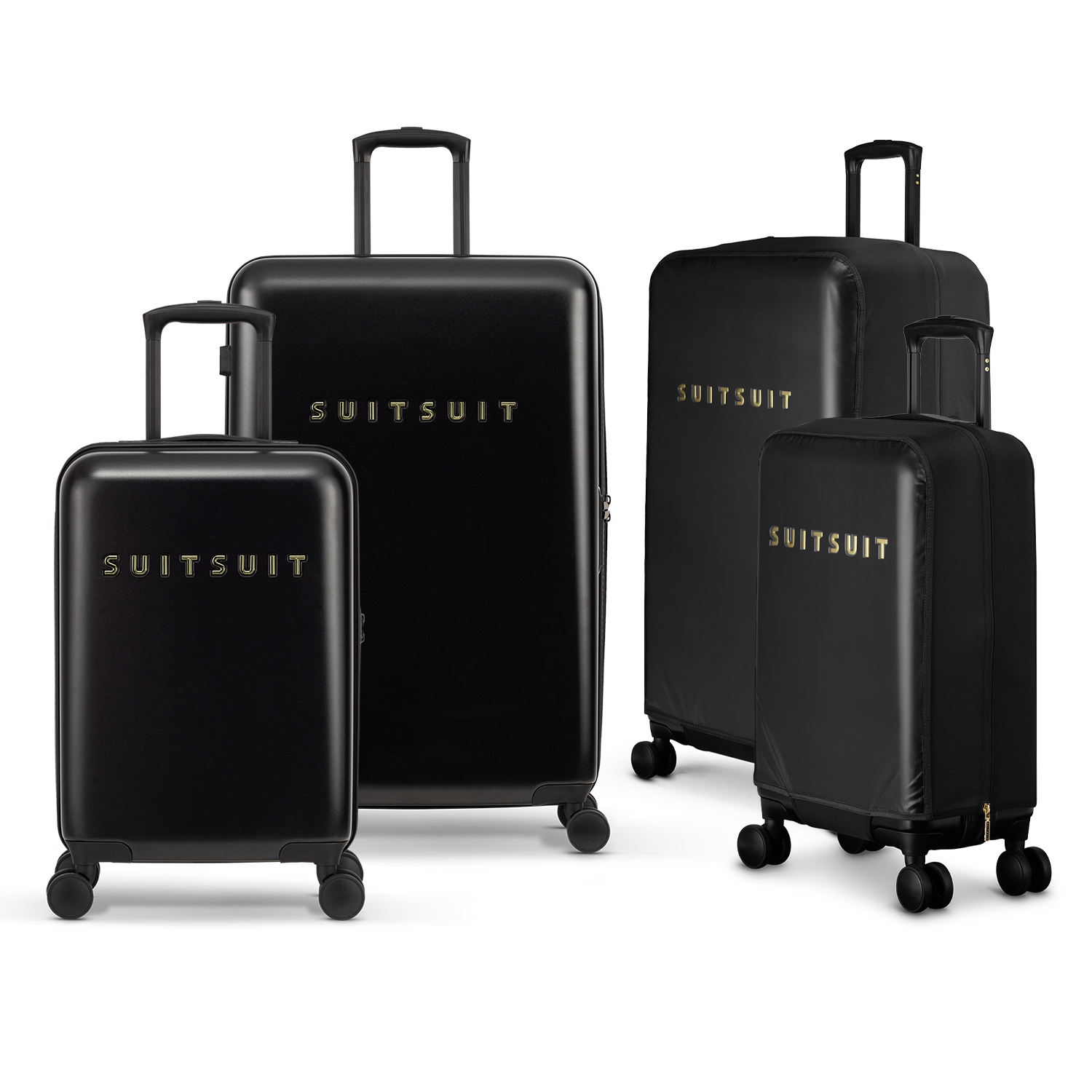 Black gold suitcase hotsell