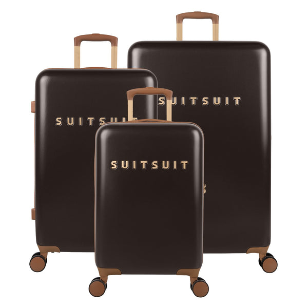 Fab Seventies Classic - Espresso Black - Luggage Set (20/24/28 inch)