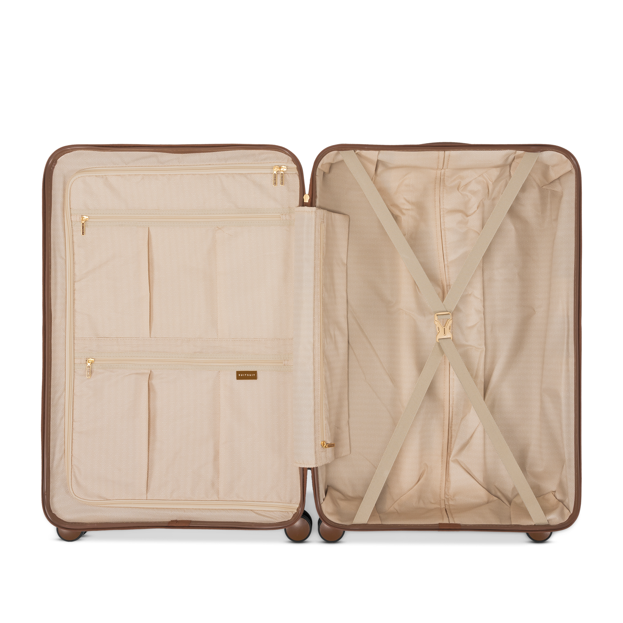 Fab Seventies - Taupe - Luggage Set (55/66/76 cm)