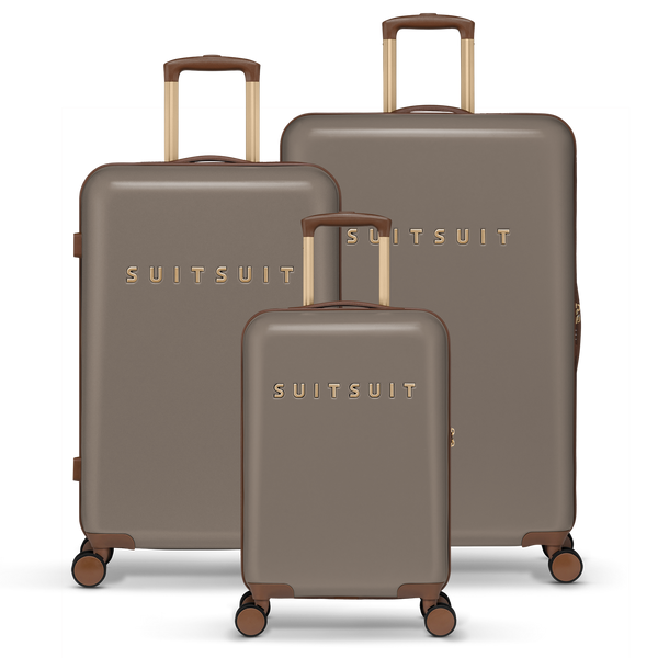 Fab Seventies - Taupe - Luggage Set (55/66/76 cm)