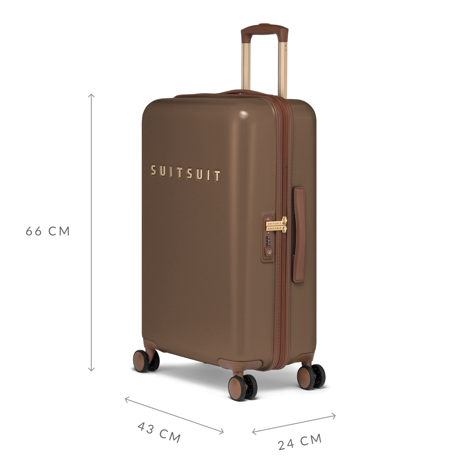 Fab Seventies - Cocoa Brown - Check-in (24 inch)
