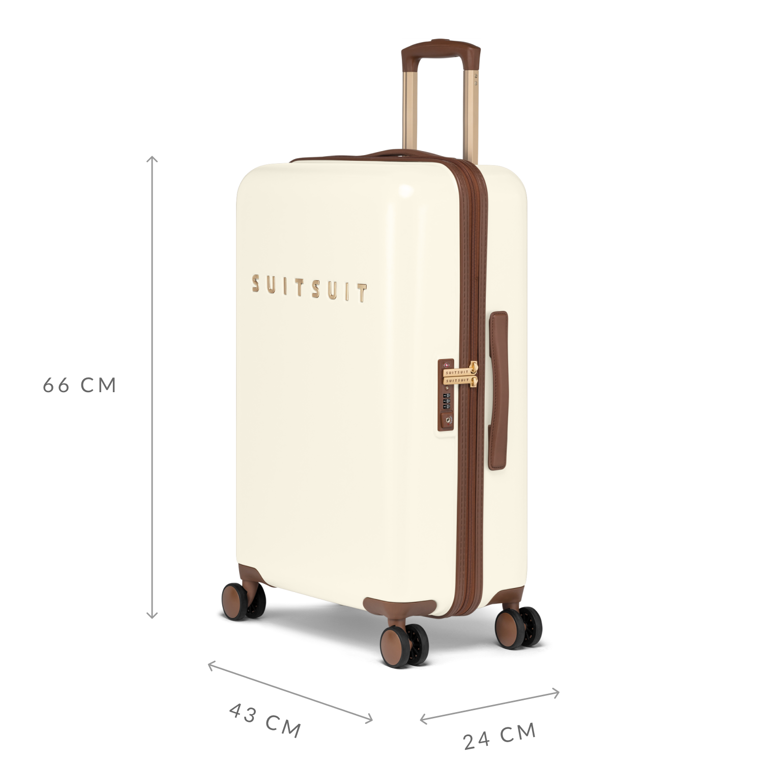 Fab Seventies - Antique White - Check-in (24 inch)