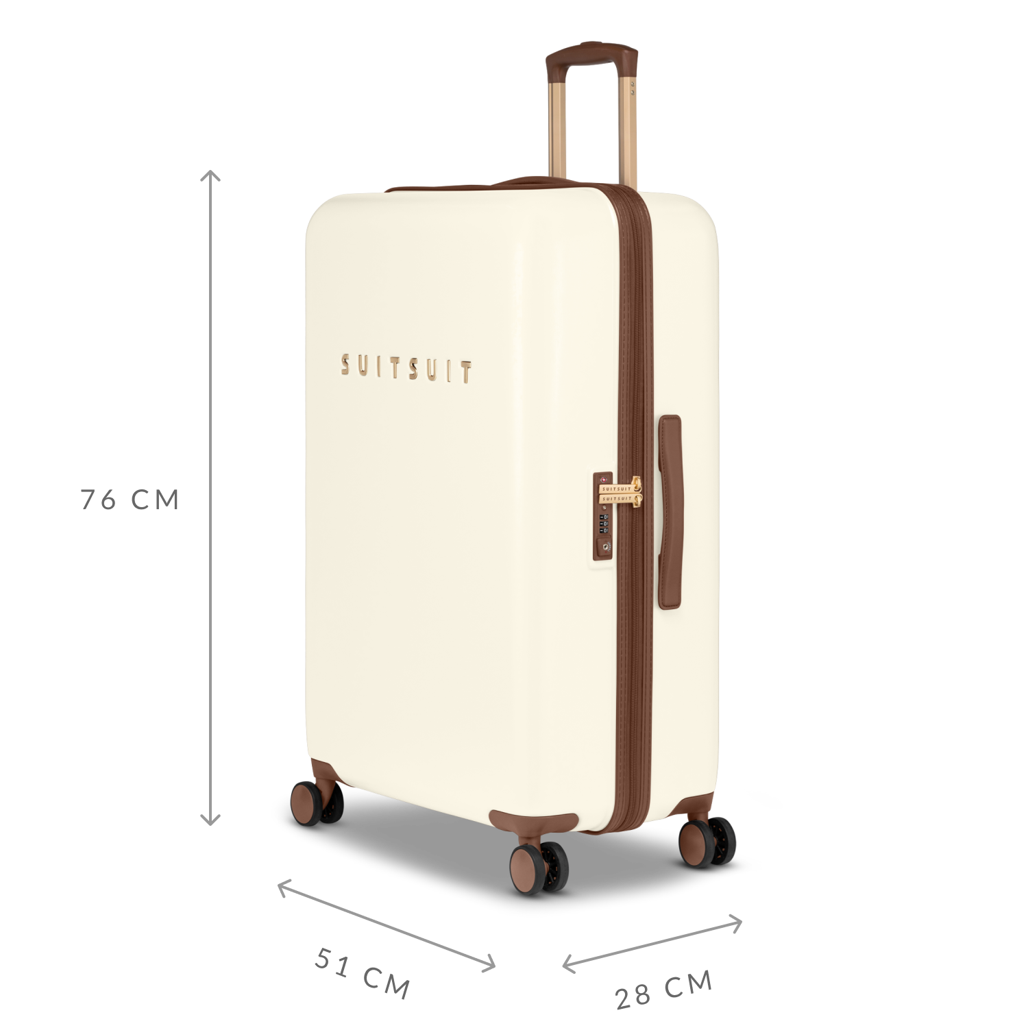 Fab Seventies - Antique White - Luggage Set (55/66/76 cm)