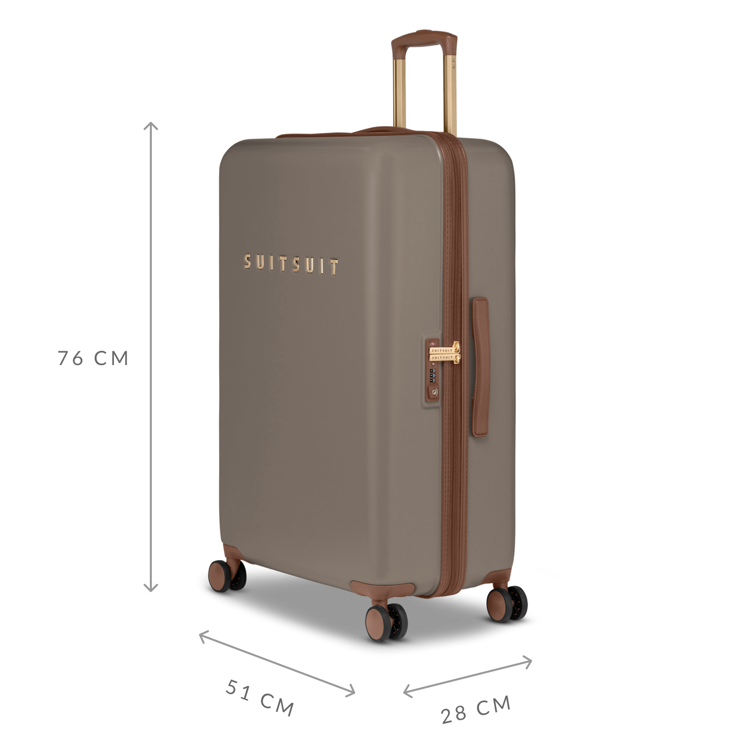 Fab Seventies - Taupe - Luggage Set (55/66/76 cm)