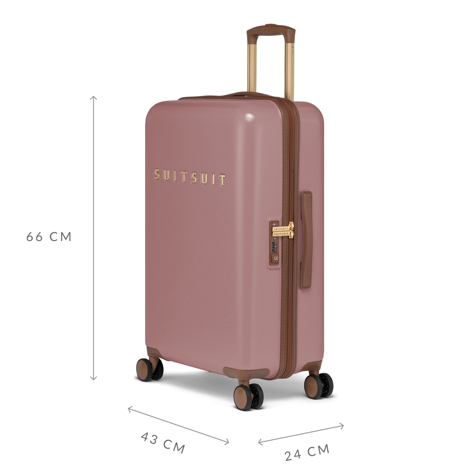 Fab Seventies - Old Rose - Luggage Set (55/66/76 cm)