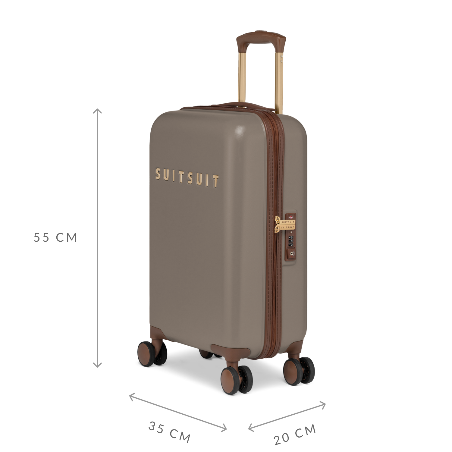 Fab Seventies - Taupe - Luggage Set (55/66/76 cm)