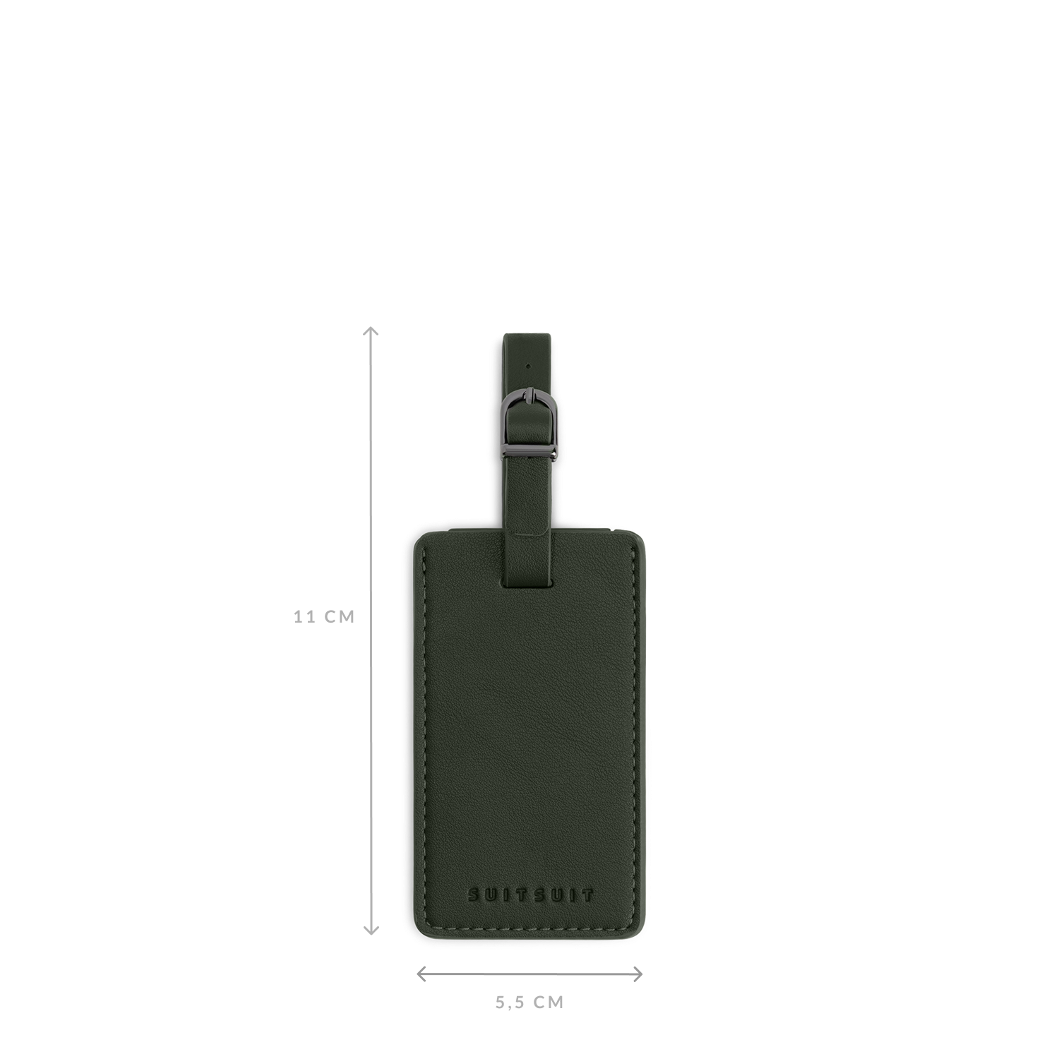 Mystique - Dark Olive - Luggage Tag Medium