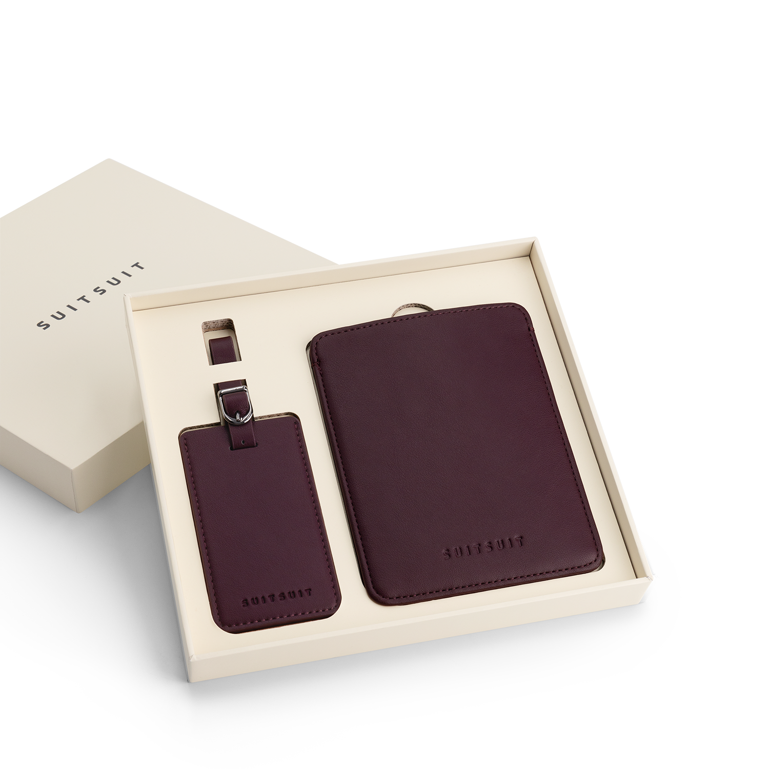 Mystique - Cherry Lacquer - Passport Sleeve & Luggage Tag Medium