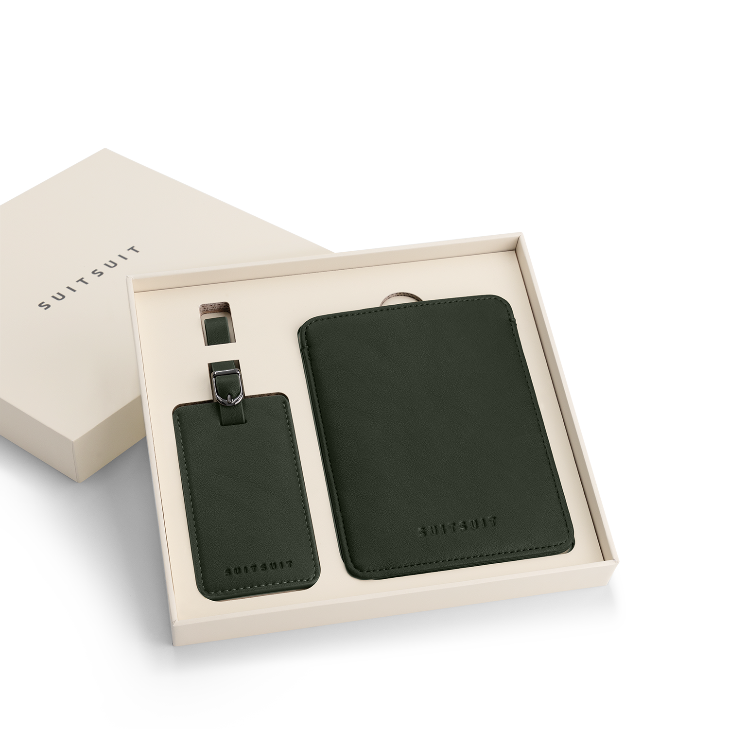 Mystique - Dark Olive - Passport Sleeve & Luggage Tag Medium