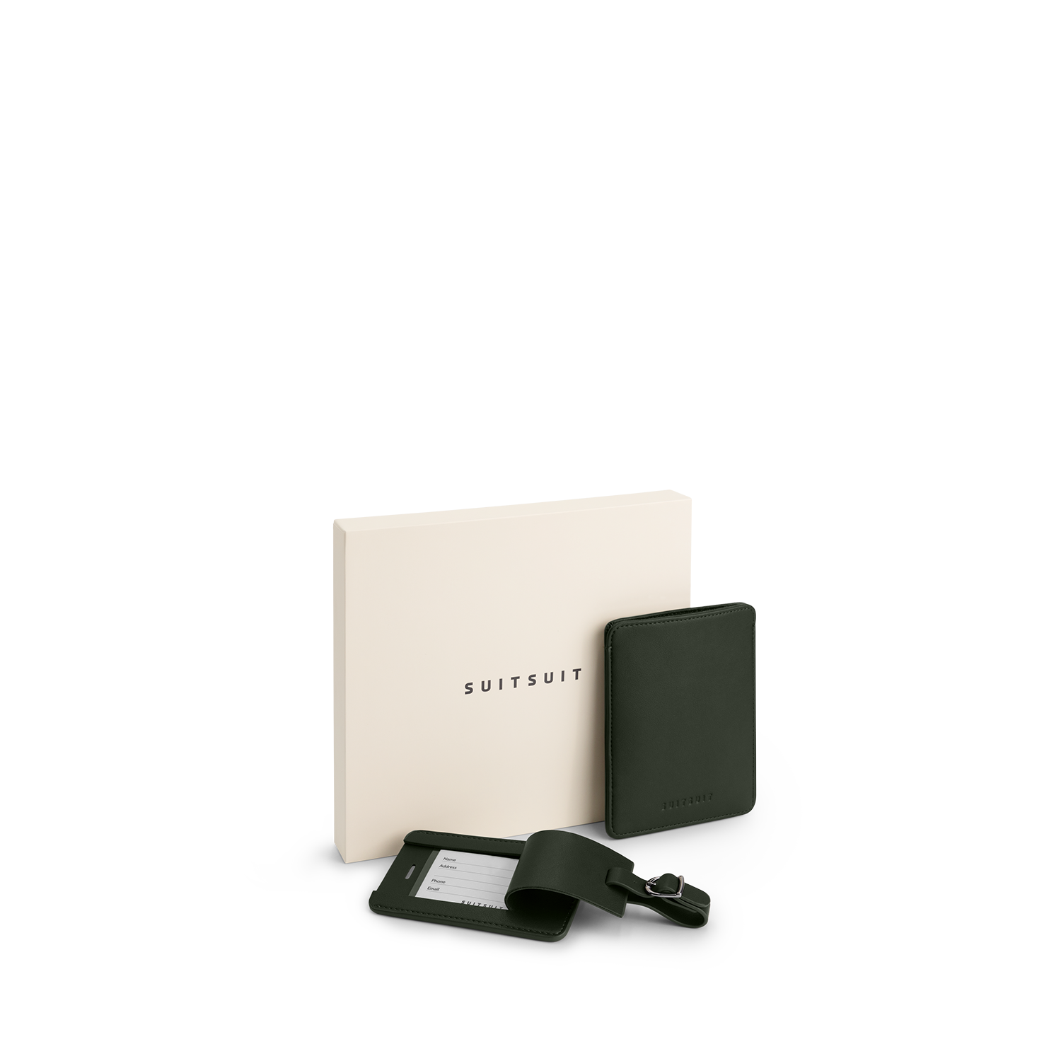Mystique - Dark Olive - Passport Sleeve & Luggage Tag Large