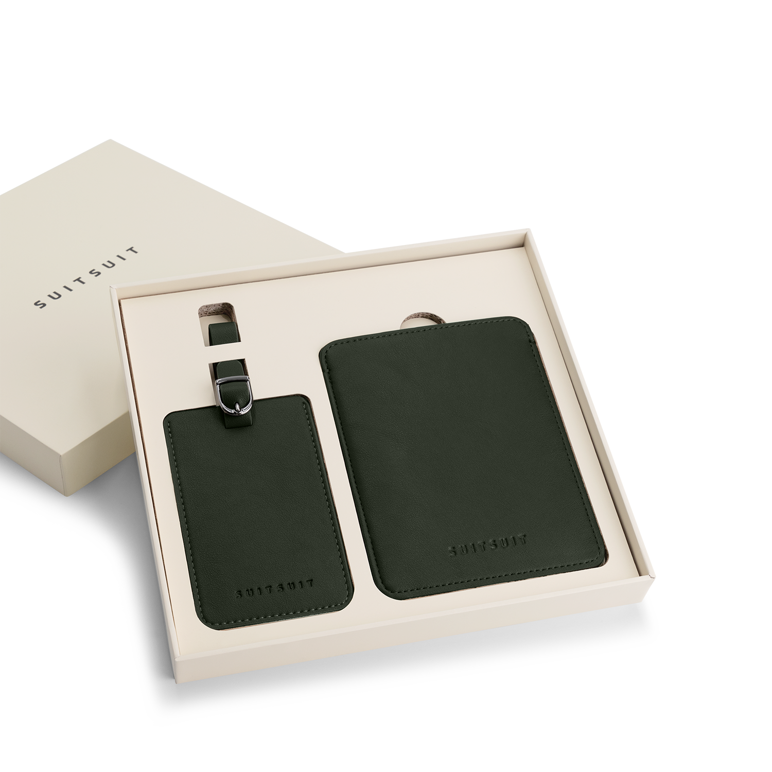 Mystique - Dark Olive - Passport Sleeve & Luggage Tag Large