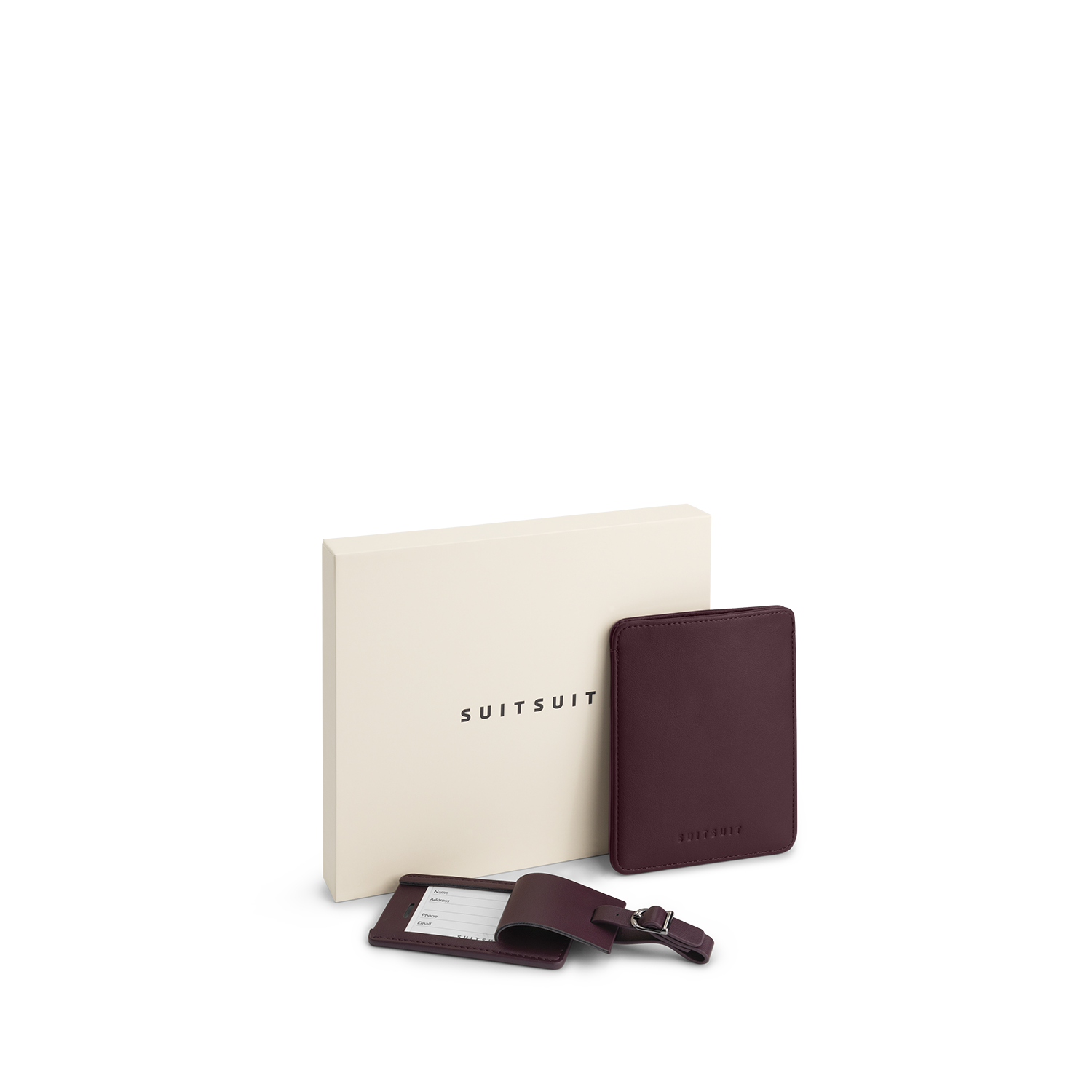 Mystique - Cherry Lacquer - Passport Sleeve & Luggage Tag Medium