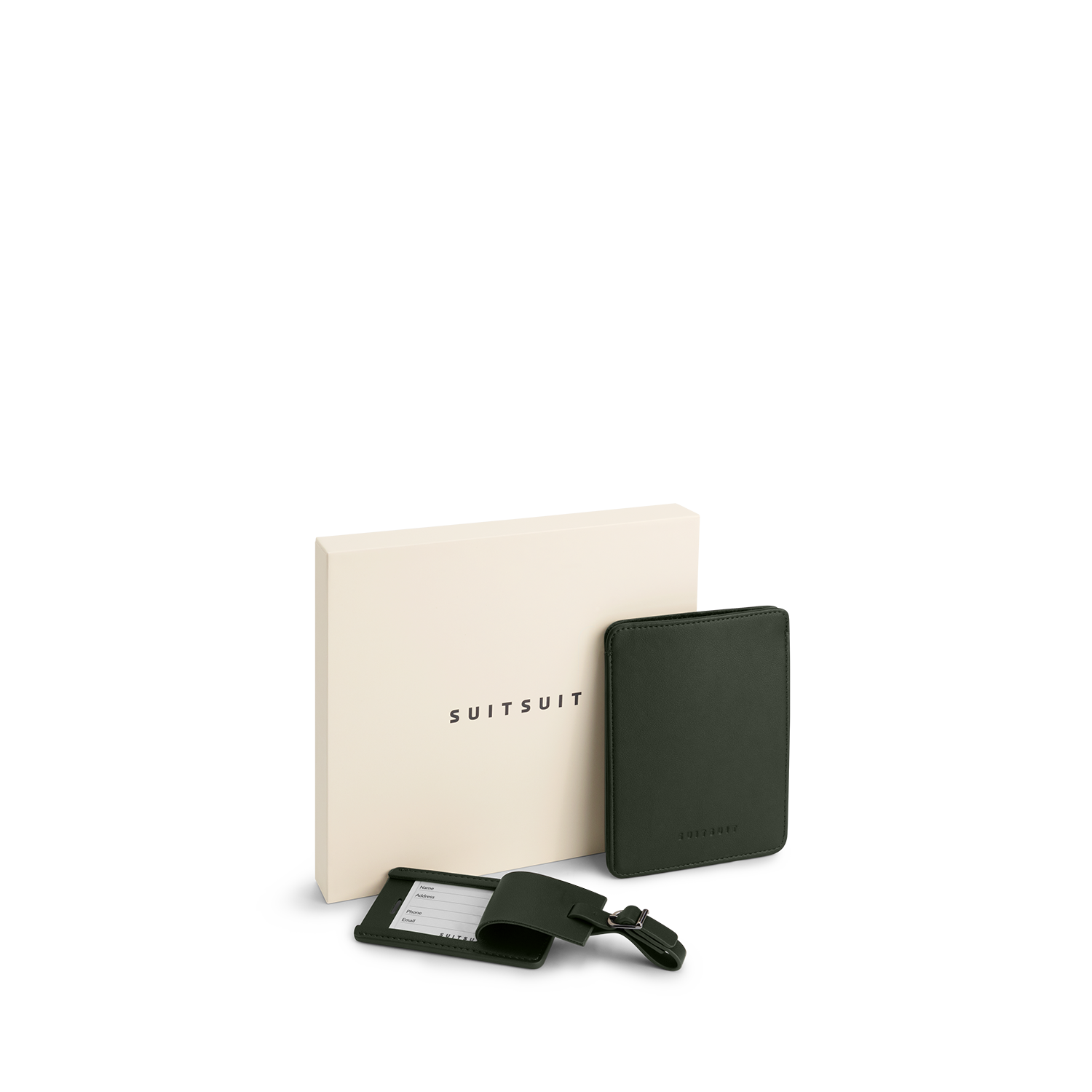Mystique - Dark Olive - Passport Sleeve & Luggage Tag Medium