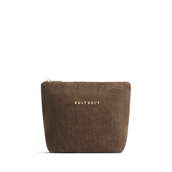 Fab Seventies - Corduroy Cocoa Brown - Toiletry Bag L