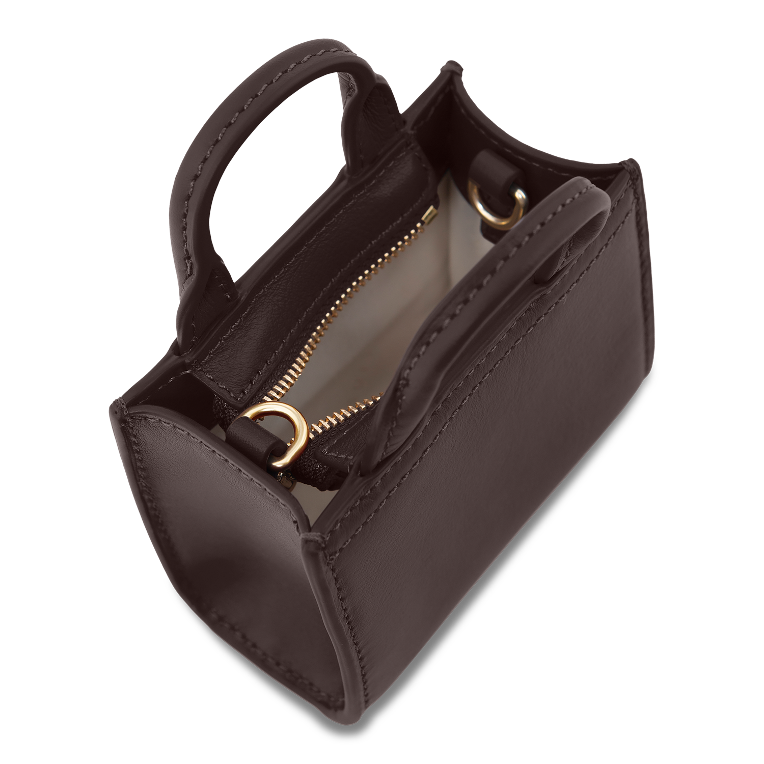 Fab Seventies Special Edition - Chocolate Brown - Micro Cross Body Bag (Smooth Leather)