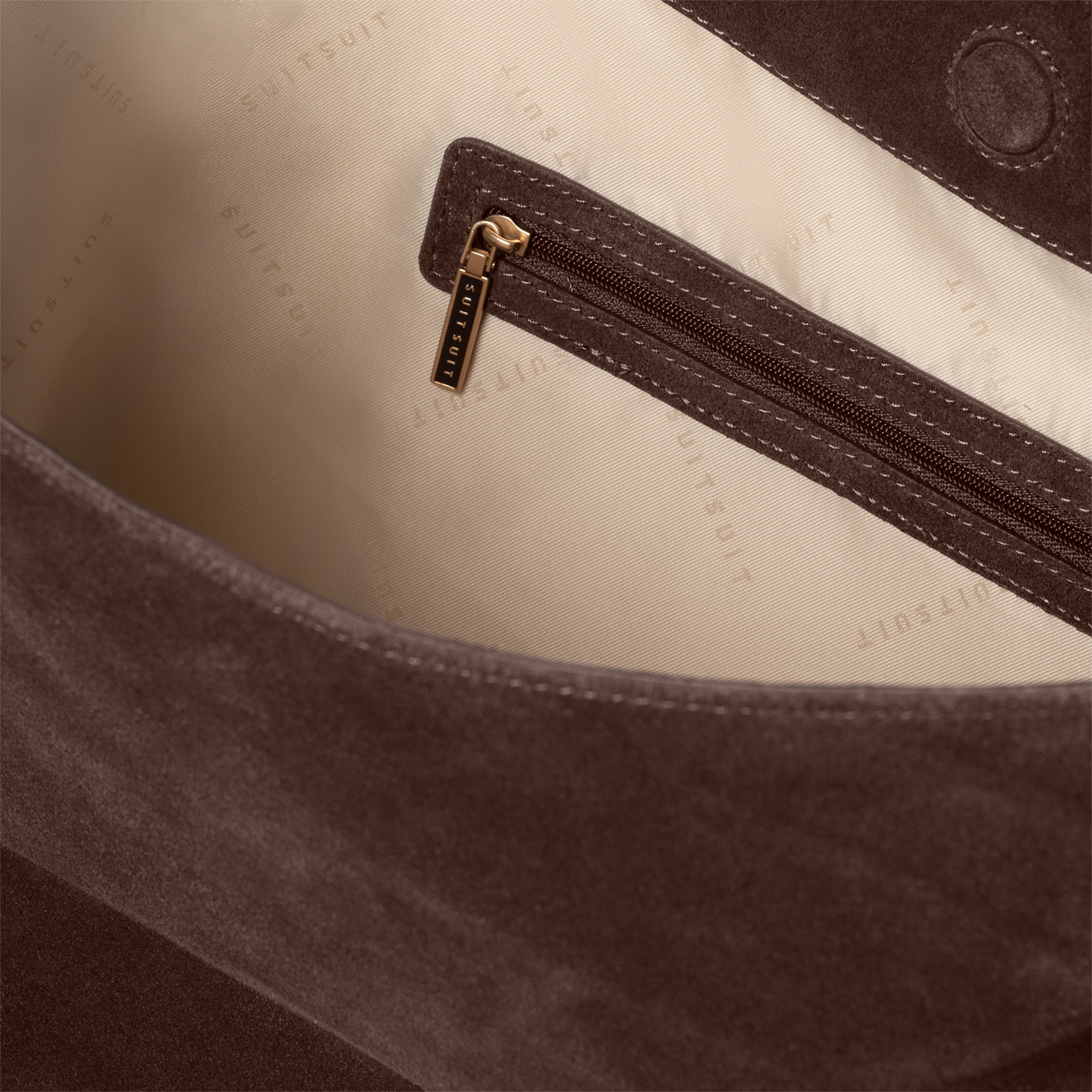 Fab Seventies Special Edition - Chocolate Brown - Slouchy Bag (Suede)