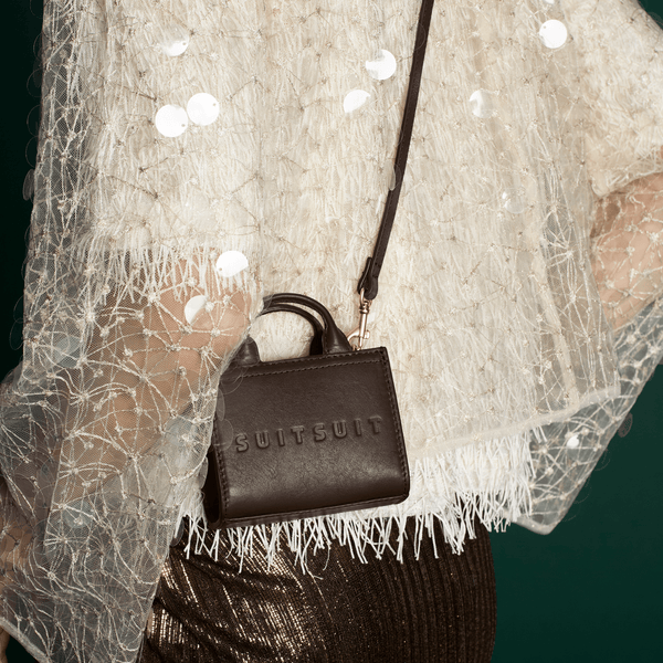 Fab Seventies Special Edition - Chocolate Brown - Micro Cross Body Bag (Smooth Leather)