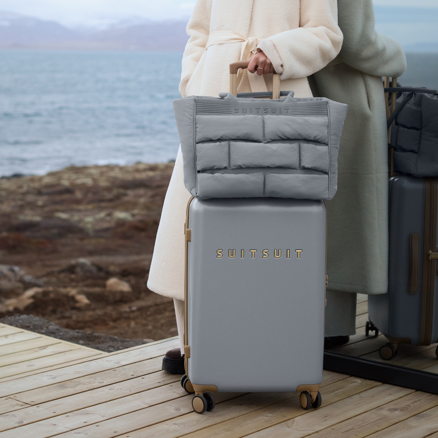 Fusion - Frosted Grey - Check-in (66 cm)