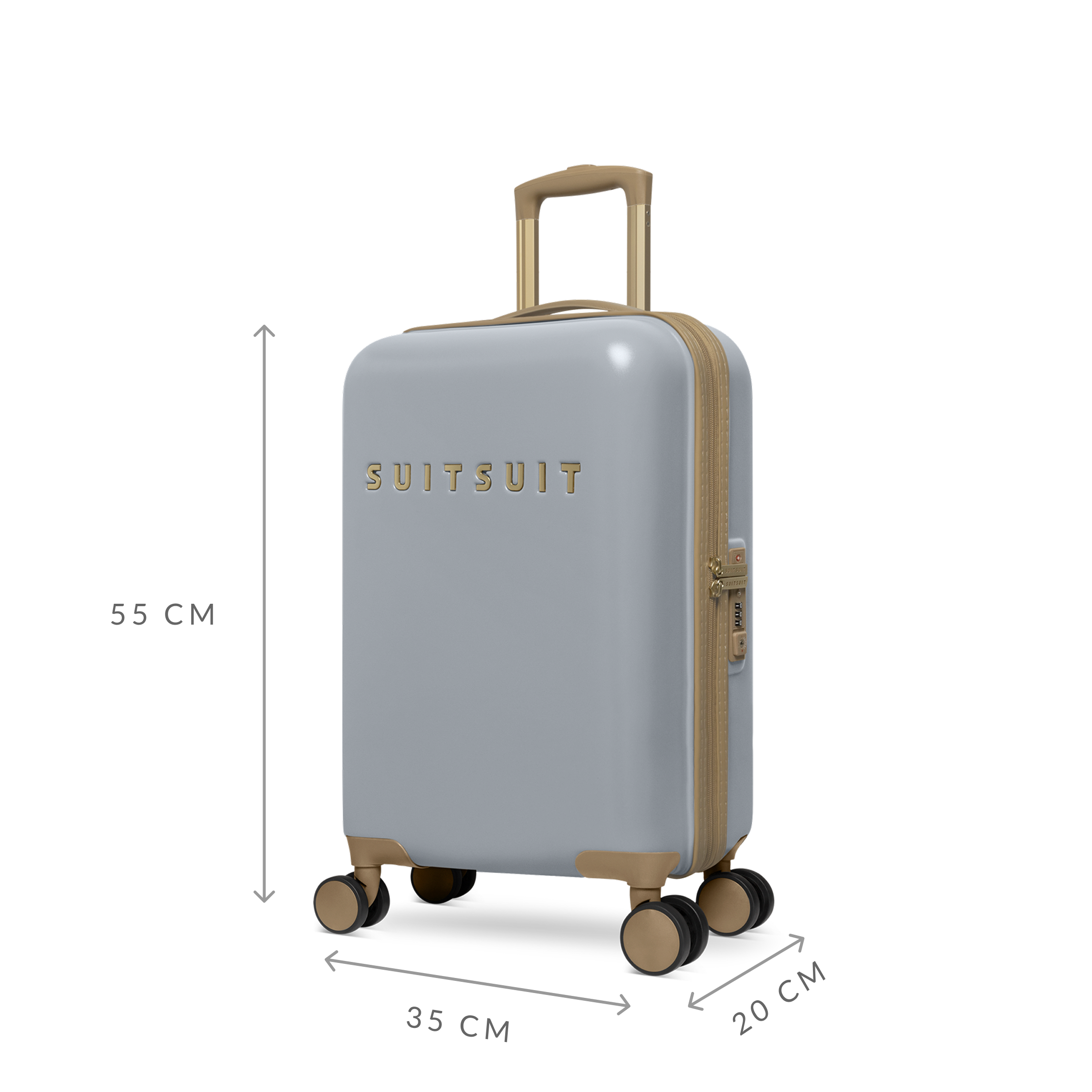 Fusion - Frosted Grey - Carry-on (55 cm)