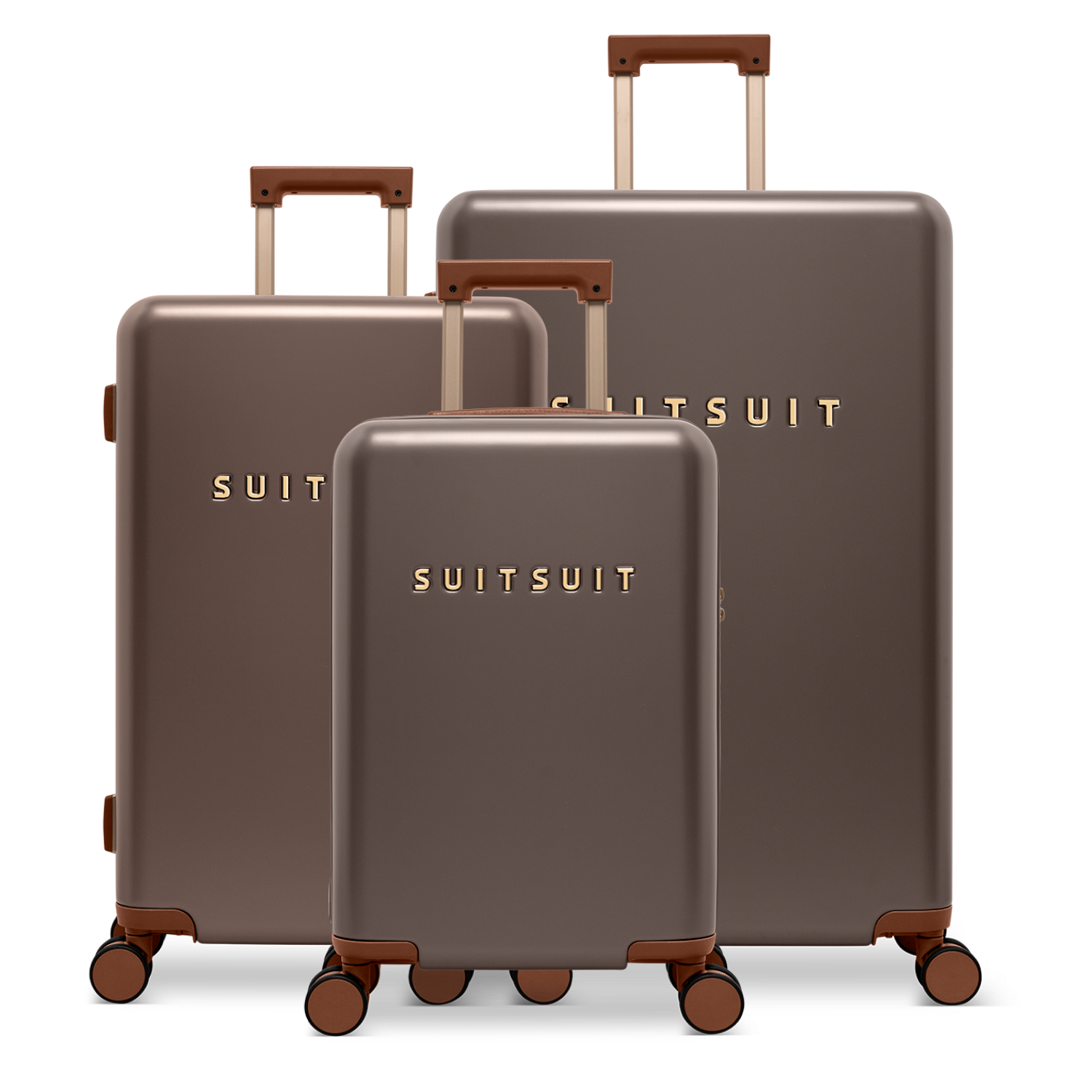 Serenity - Chocolate Brown - Luggage Set (55/66/76 cm)