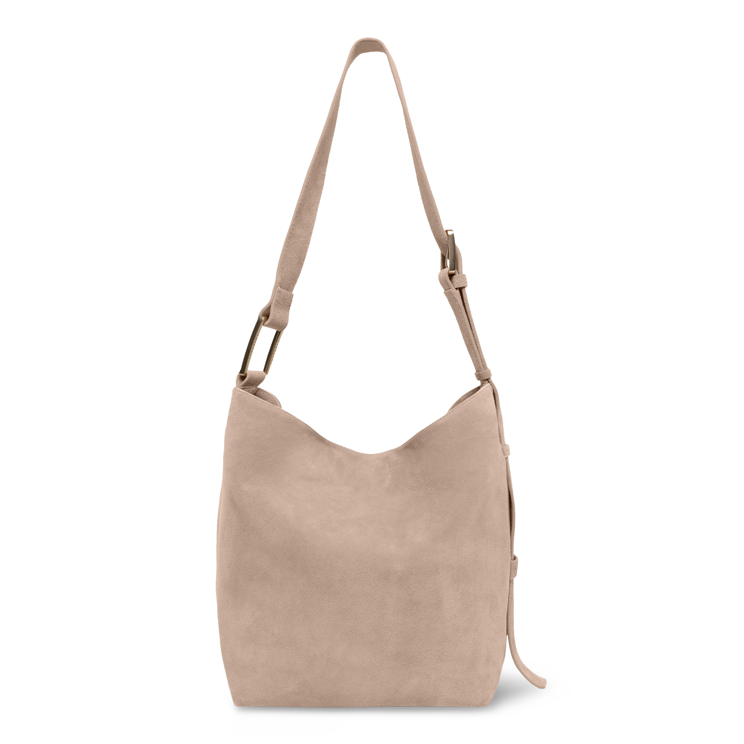 Serenity - Sandy Brown - Slouchy Bag (Suede)