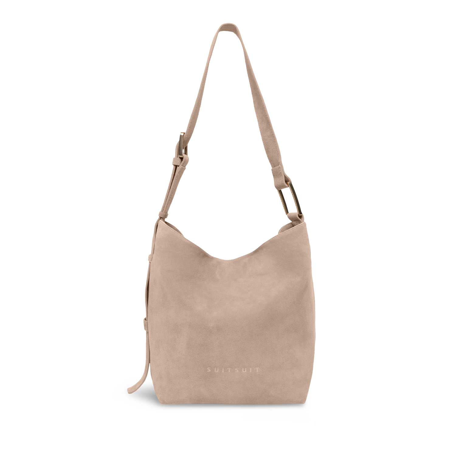 Serenity - Sandy Brown - Slouchy Bag (Suede)