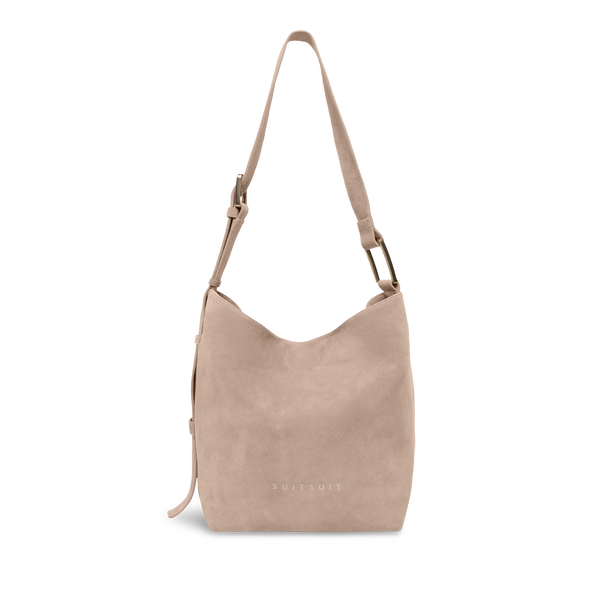 Serenity - Sandy Brown - Slouchy Bag (Suede)