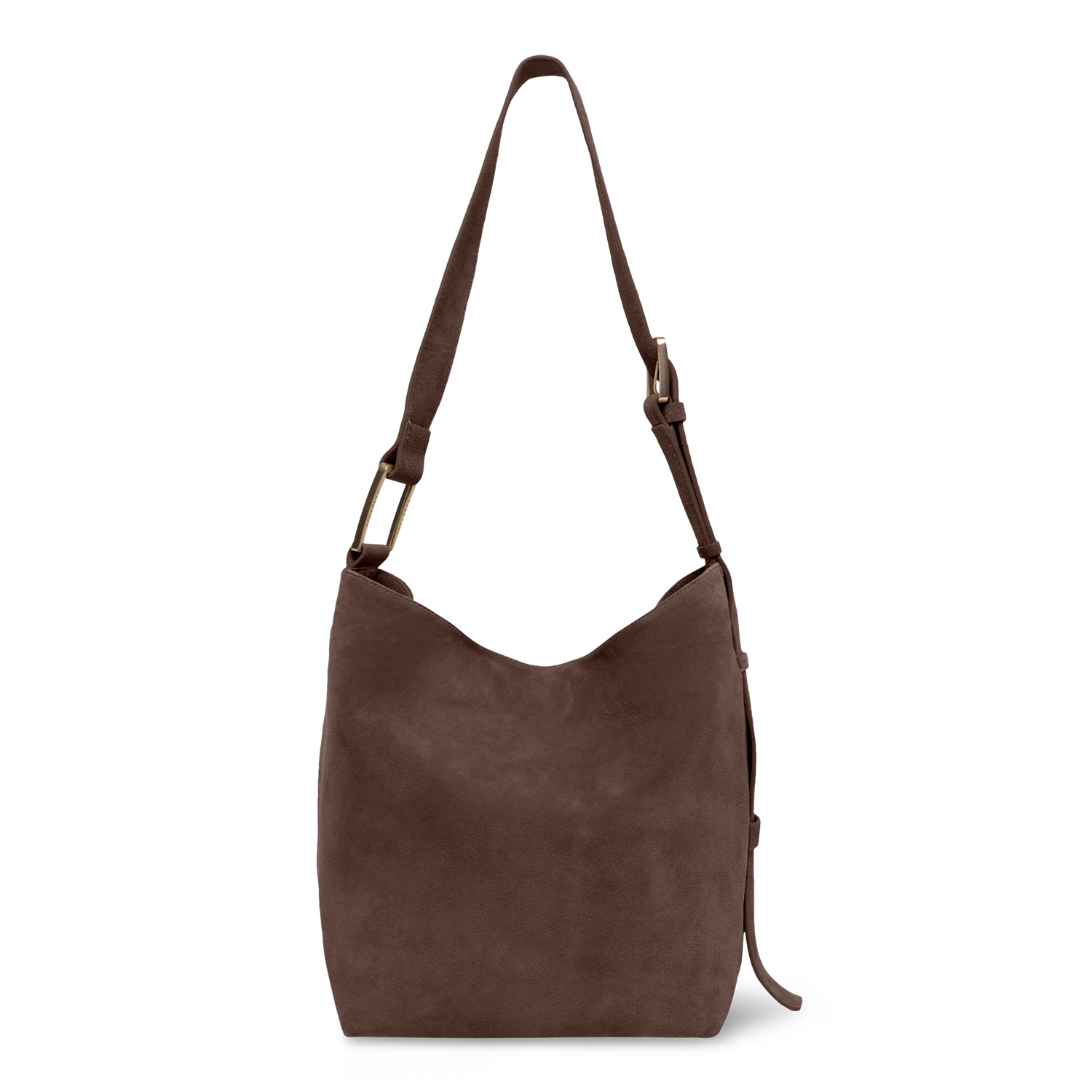 Serenity - Chocolate Brown - Slouchy Bag (Suede)