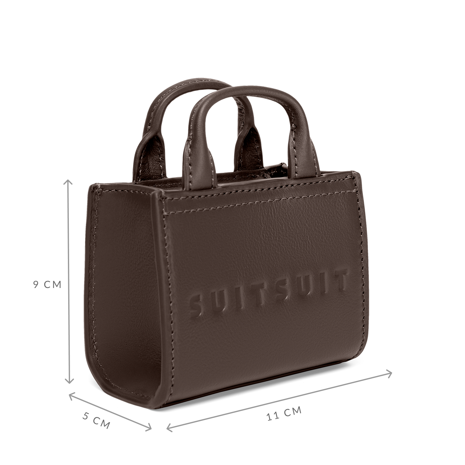 Serenity - Chocolate Brown - Micro Cross Body Bag (Smooth Leather)