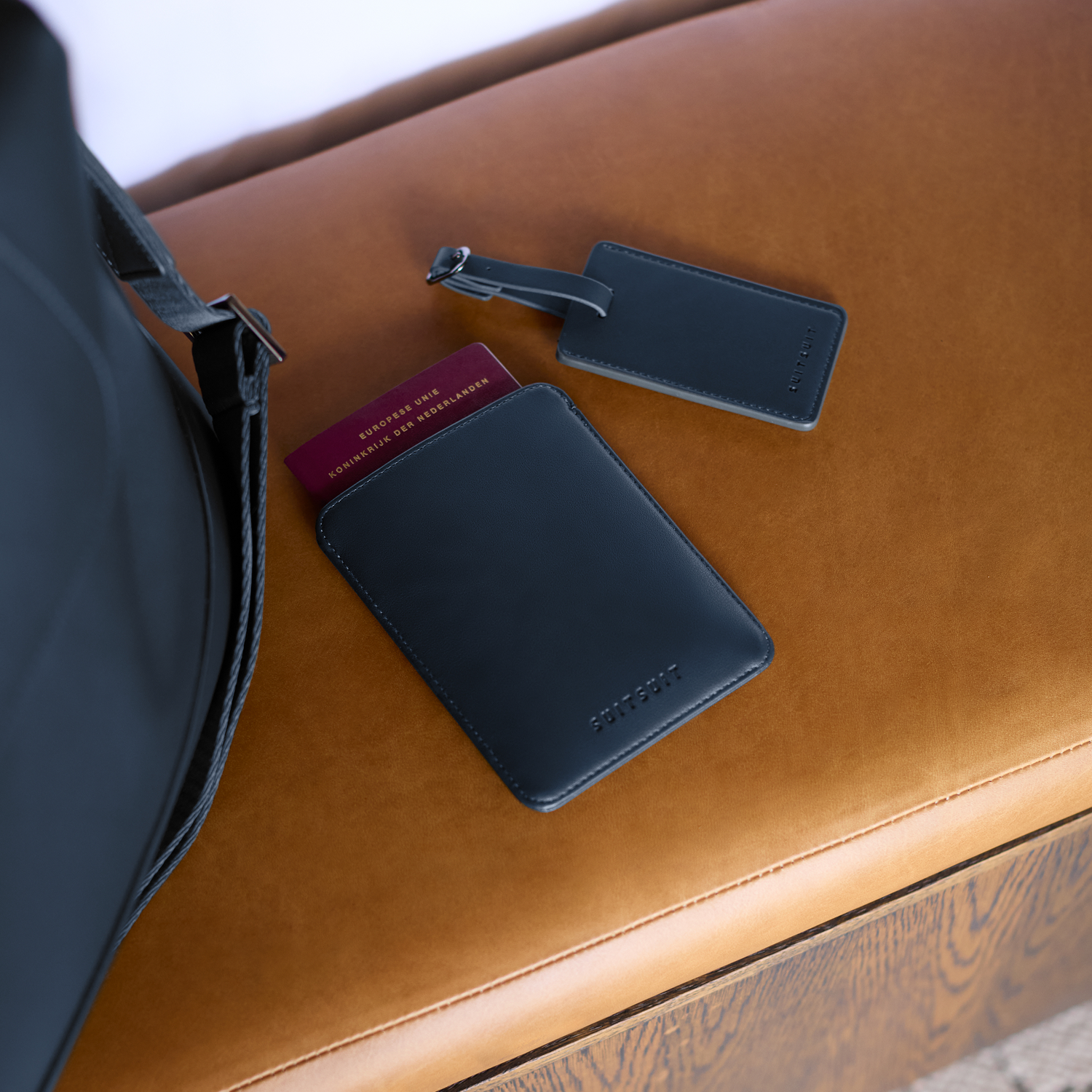 Mystique - Midnight Blue - Passport Sleeve & Luggage Tag L