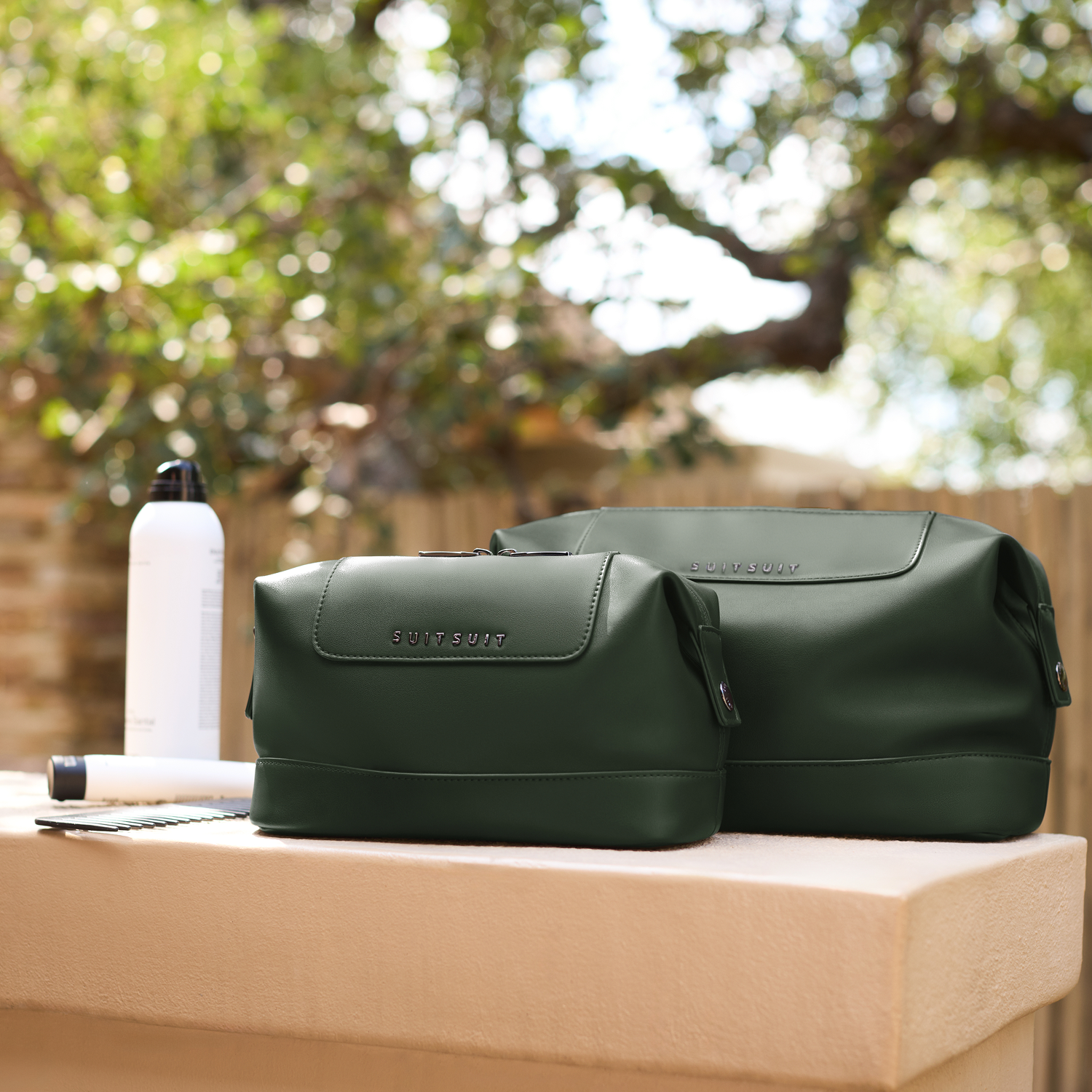 Mystique - Dark Olive - Toiletry Bag XL & Make Up Bag