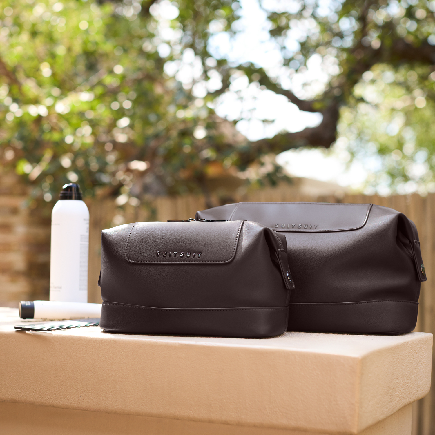 Mystique - Ground Coffee - Toiletry Bag XL & Make-up Bag