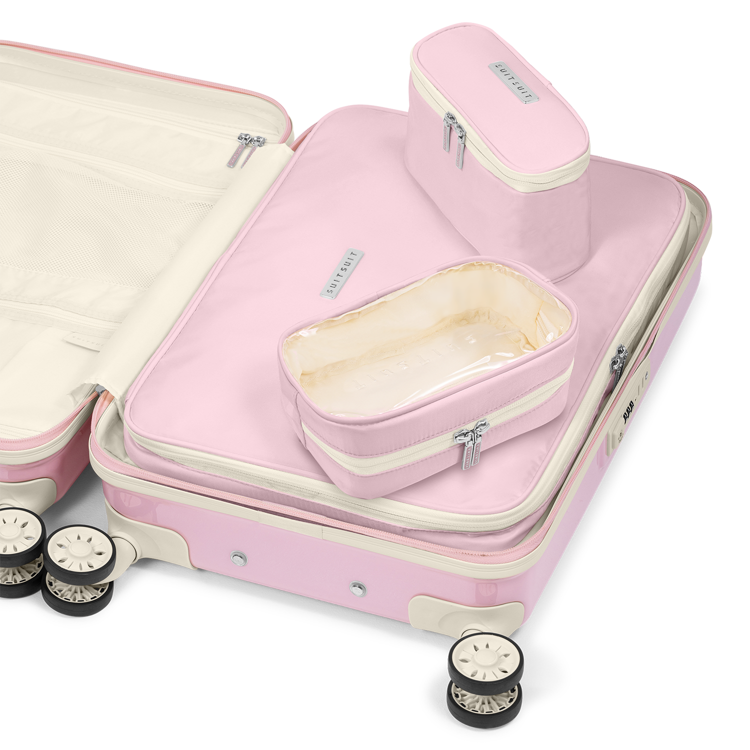 Fabulous Fifties Pink Dust Packing Cube Set 20 inch