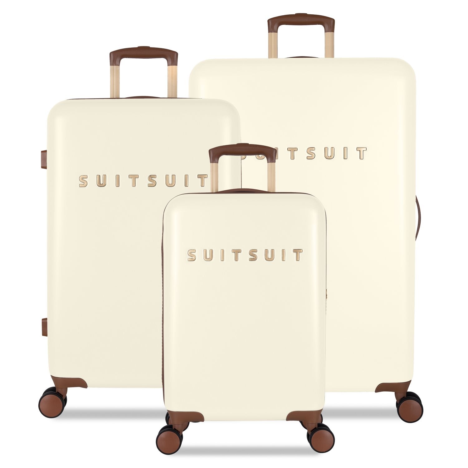 Fab Seventies - Antique White - Luggage Set (55/66/76 cm)