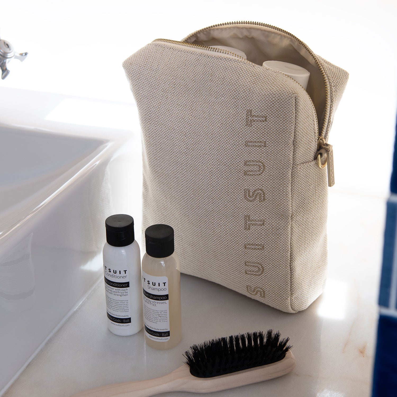 Fusion - Raw Cotton - Upright Toiletry Bag